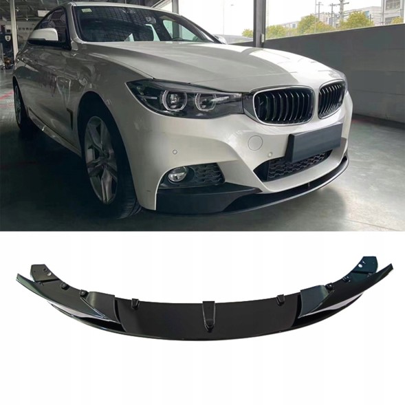 Китай BMW 3er F34 GT DOKŁADKA ZDERZAKA CZARNY POŁYSK Накладка Спліттер Бампера BMW F34 3 Серії GT M-Pakiet ПЕРЕДНЯ Чорний Глянець