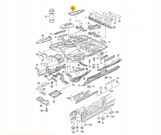 Audi OE 8G0804021E ПОЗДОВЖНЄ КРІПЛЕННЯ КРІСЕЛ GIS ЛІВЕ AUDI КАБРІОЛЕТ
