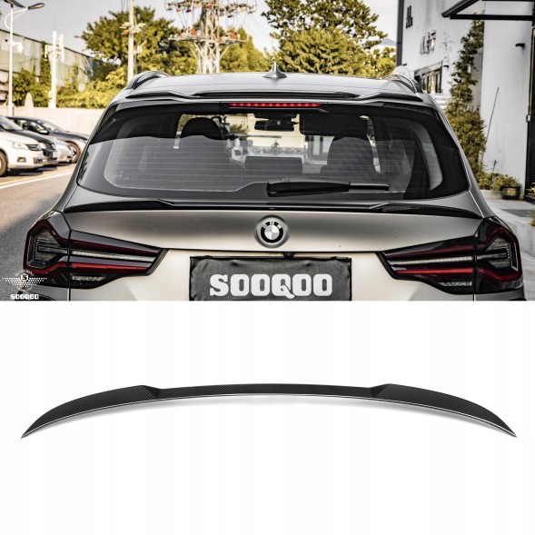 Китай T-296 Карбоновий Спойлер на Кришку Багажника BMW iX3 / X3 / X3M G01 / F97 SQ Style 2022+
