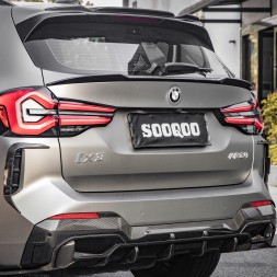 Китай T-296 Карбоновий Спойлер на Кришку Багажника BMW iX3 / X3 / X3M G01 / F97 SQ Style 2022+