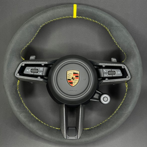 Porsche OE 992.419.091 DTA 34 Porsche 911 992 Macan Panamera Cayenne Кермо CARBON RACE-TEX 36см.