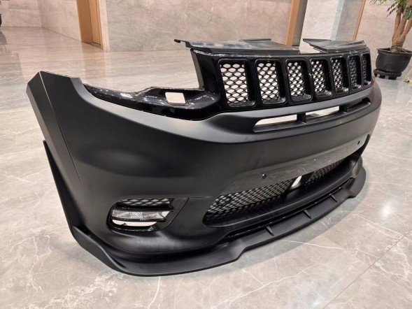Китай 000-GC-CSMB Спойлер-накладка на бампер Чорний Мат SRT JEEP GRAND CHEROKEE 2014-2021 SRT