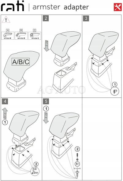 Rati 85.V05119A Підлокітник Armster 3 Rati V05119А