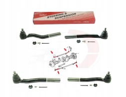 BAW RL3473 2x верхня + 2x нижня тяга керма для Jeep Grand Cherokee WJ WG 1999-2004