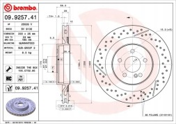Brembo 09.9257.41 Brembo 09.9257.41 гальмівний диск
