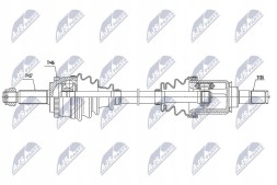 NTY NPW-KA-368 Nty npw-ka-368 привідна піввісь