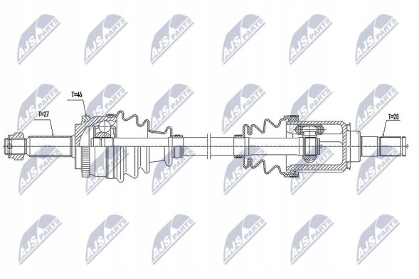 NTY NPW-KA-368 Nty npw-ka-368 привідна піввісь