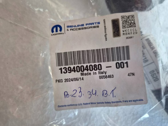 Fiat OE 1394004080 Fiat Ducato III LIFT EURO 6 2.2 HDI Multijet Провід / Інсталяція Adblue