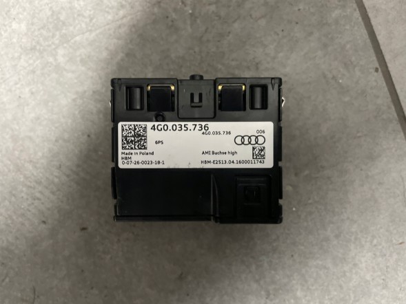Audi OE 4G0035736 AUDI ПАНЕЛЬ USB AUX PORT INPUT AUDI A3 A6 A7 C7 4G0035736 ПРОБІГ 28КМ