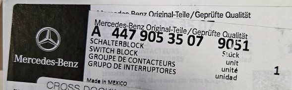 Mercedes-Benz OE A44790535079051 ЦЕНТРАЛЬНА КОНСОЛЬ ПЕРЕМИКАЧ РЕЖИМ ДВЕРЕЙ MERCEDES V КЛАС 44