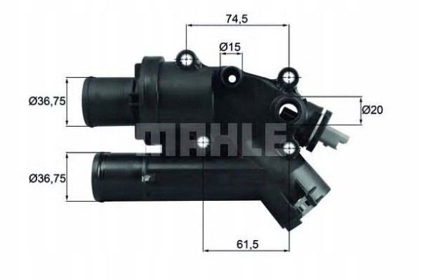 TH 46 83/ZAW BEHR ТЕРМОСТАТ CITROEN 83C 2.2HDI FORD 2.2TDCI