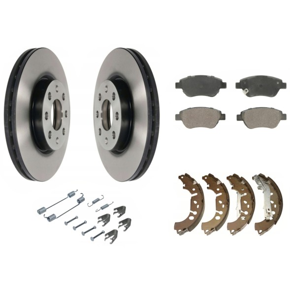 ME Premium 2x 229 076 + 223 107 + 227 117 + 105-0883 ДИСКИ КОЛОДКИ ВЕСНИ ВЗУТТЯ OPEL ADAM CORSA D