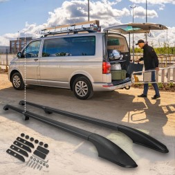 CHROMEMASTER OM-RR-D0030LB-002 Поздовжні рейлінги на дах, багажник для FORD TRANSIT CUSTOM 2012-2023 LONG | ДОВГИЙ