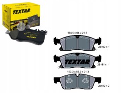 Textar TEX2519001/RS7 ГАЛЬМІВНІ КОЛОДКИ DODGE DURANGO JEEP GRAND CHEROKEE