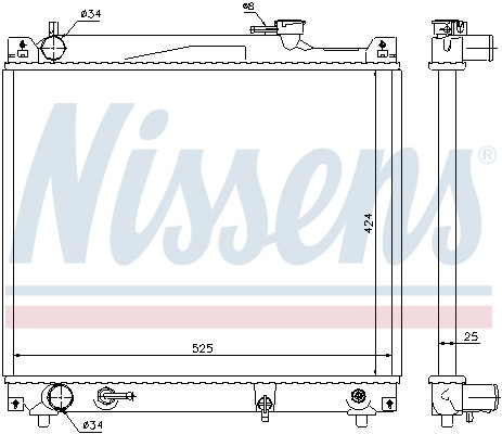 64159 NISSENS Радіатор системи охолодження