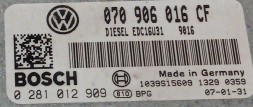 Volkswagen OE 070906016CF 0281012909 BEZ IMMO przygotowany w SDK Блок керування VW T5 070906016CF 0281012909 БЕЗ IMMO