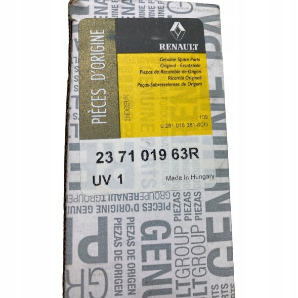 Renault OE 237101963R Двигун комп'ютера ECU 2.0 DCI Laguna III