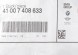 BMW OE 41007408633 КРАН ОПОРНИЙ ПОРОЖНИНИ КОЛЕСА ЛІВОГО КОЛЕСА BMW F45 F46 / ЛІФТ 7408633