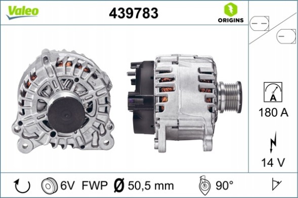 V-maxzone Part VIC-153744 Генератор для MAN TGE; AUDI A3, A6 C6; SEAT ALHAMBRA, ATECA, LEON, LEON