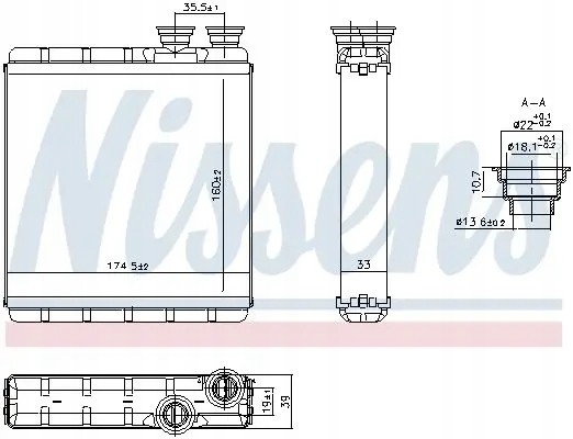 Nissens 707302 Обігрівач 707302 nissens audi seat a1