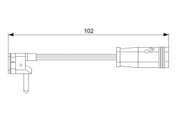 1987473019 BOSCH Датчик зношування колодок