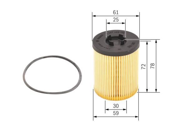 1457429178 BOSCH Фільтр оливи