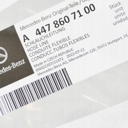 Mercedes-Benz OE A4478607100 Mercedes-benz vito w447 шланг системи омивача лобового скла a4478607100