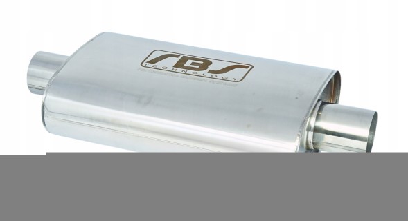 RBS Technology RBS-EX304-25CC Глушник наскрізний овальний - rbs 35см 2,5" 64мм c/c 304ss
