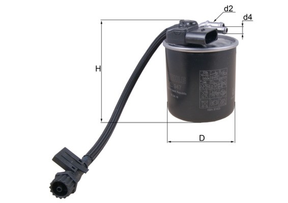 KL947 MAHLE ORIGINAL Фільтр палива