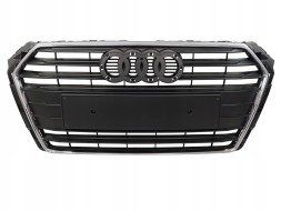 PA 8W0853651 STANDARD BEZ PDC РЕШІТКА РАДІАТОРА AUDI A4 B9 2015 2016 2017 2018 2019 ЧОРНА МАТОВА З ХРОМОМ PDC