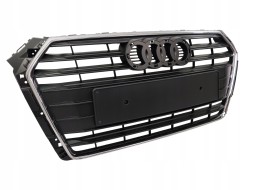 PA 8W0853651 STANDARD BEZ PDC РЕШІТКА РАДІАТОРА AUDI A4 B9 2015 2016 2017 2018 2019 ЧОРНА МАТОВА З ХРОМОМ PDC