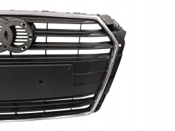 PA 8W0853651 STANDARD BEZ PDC РЕШІТКА РАДІАТОРА AUDI A4 B9 2015 2016 2017 2018 2019 ЧОРНА МАТОВА З ХРОМОМ PDC