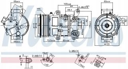 Nissens 89516 Компресор компресора кондиціонера 89516 nissens