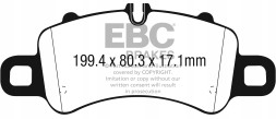 EBC DP42307R Гальмівні колодки yellowstuff ebc brakes porsche 718 spyder 982 boxster 718