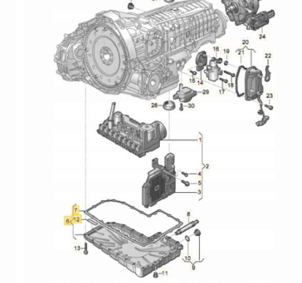 Volkswagen OE OE VOLKSWAGEN 0CK321359N МАСЛЯНА ЧАША S-TRONIC БАГАТО МОДЕЛЕЙ AUDI