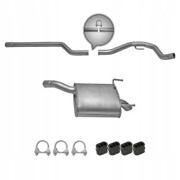 CHINA ZEST.00027 Глушник + патрубок fiat croma 1.9 d multijet 2005-