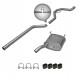 CHINA ZEST.00027 Глушник + патрубок fiat croma 1.9 d multijet 2005-