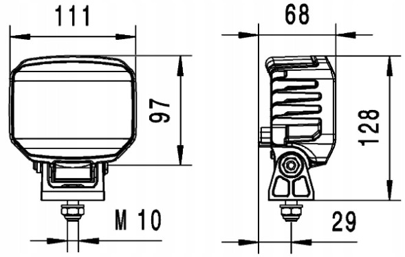 Hella 1GA 996 488-001 Робоча лампа (led, hella 1ga 996 488-001