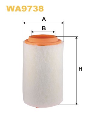 WA9738 WIX FILTERS Фільтр повітряний