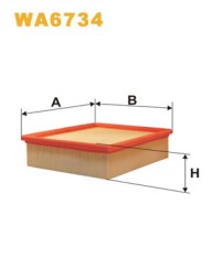 WA6734 WIX FILTERS Фільтр повітряний