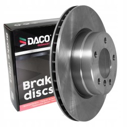 DACO 600304 2× DACO гальмівний диск BMW 5 E60 E61 520-525d 2003-2010 310x24 передній + Гальмівні колодки BMW 5 E60 03- ПЕРЕДНІ