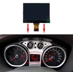 CHINA WYŚWIETLACZ 1/2 FORD FOCUS KUGA GALAXY C-MAX Дисплей лічильника 1/2 ford focus kuga galaxy c-max маленький fis quality а+