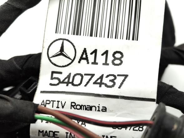 Mercedes-Benz OE A.1185407437 ПРОМІНЬ КАБЕЛЬ ДАТЧИКІВ ПАРКУВАННЯ PDC ПЕРЕДНІЙ MERCEDES CLA C118 X118 W118