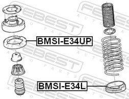 BMSI E34UP FEBEST Елементи кріплення пружини підвіски