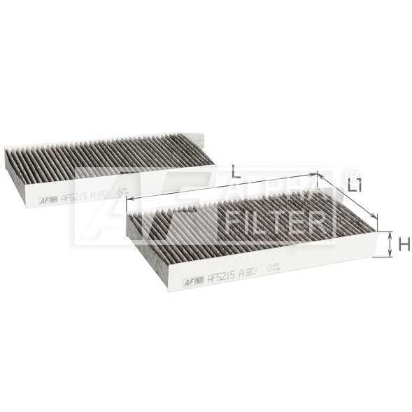 AF5215a 2 ALPHA FILTER Фільтр салону к т 2 шт
