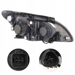 TYC 4015090E MHM TUNING Рефлектор Фара Tyc Чорна Лінза Hyundai I30 I FD 2007-2012 L