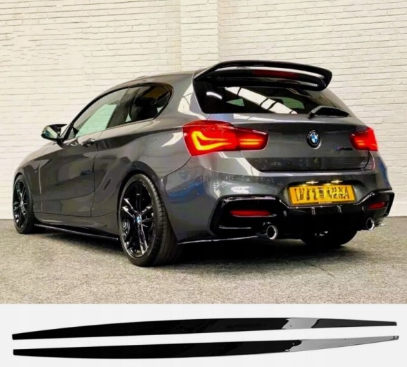Китай 54207048 НАКЛАДКИ ПЛАНКИ ПІД ПОРОГИ ПОРОГОВІ ПЛАНКИ BMW F20 F21 ПОЛІФТ ЧОРНИЙ ГЛЯНЕЦЬ