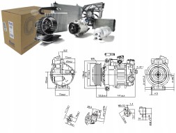 Nissens 890302 Компресор кондиціонера bmw 1 f20 1 f21 3 f30 f80 3 f31 1.6 07.11-