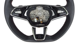 Skoda OE KIEROWNICA SKODA OCTAVIA IV RS VRS SUPERB KODIAQ GRZANA ŚCIĘTA ŁOPATKI Кермо Skoda Octavia IV VRS RS Superb Kodiaq З ПІДІГРІВОМ Пелюстки 5E3419093AR