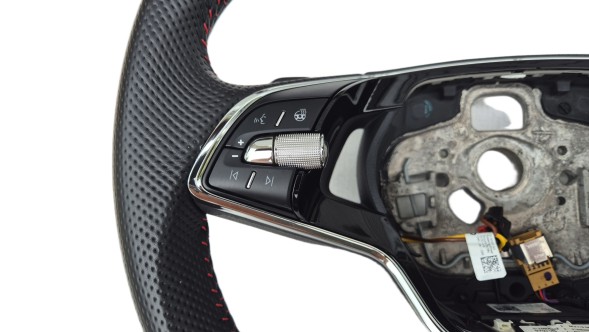 Skoda OE KIEROWNICA SKODA OCTAVIA IV RS VRS SUPERB KODIAQ GRZANA ŚCIĘTA ŁOPATKI Кермо Skoda Octavia IV VRS RS Superb Kodiaq З ПІДІГРІВОМ Пелюстки 5E3419093AR